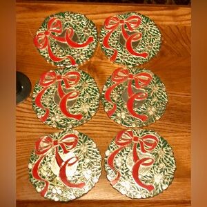 Silver Wreath Coaster Set of 6 Wm A Rogers Oneida Silversmiths Vintage